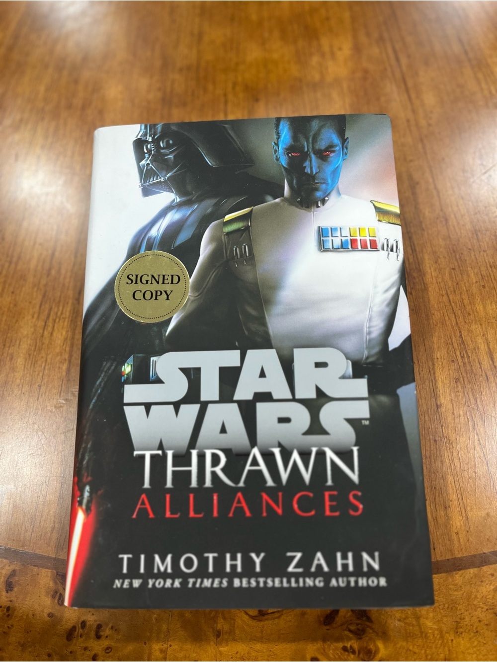 Star Wars Thrawn Alliances Timothy Zahn SIGNED 1st Edition 1st Printing Hardcove